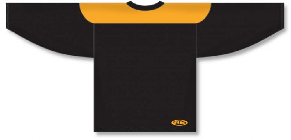 Customization Depot Black, Gold League Canada / USA Made Hockey Jerseys
