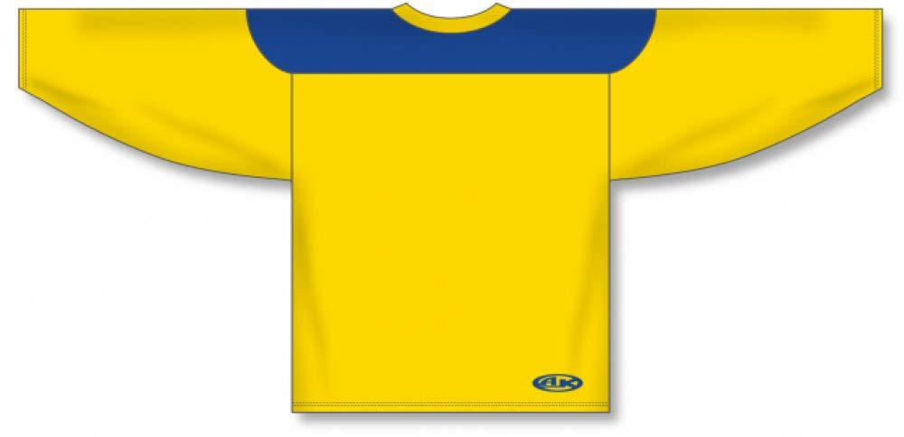 Custom Maize, Royal League Canada / USA Made Hockey Jerseys