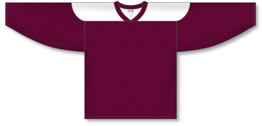 Customization Depot Maroon, White League Canada / USA Made Hockey Jerseys