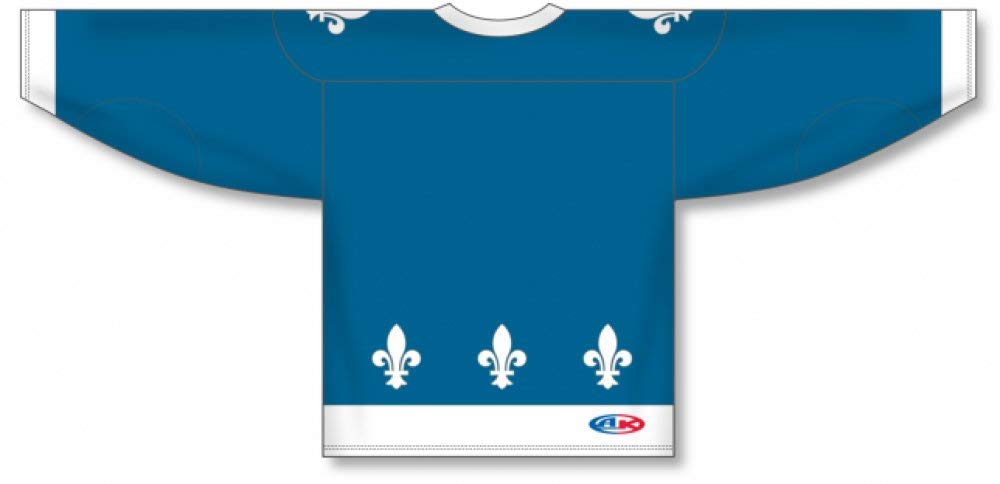 Custom 2011 Quebec Blue Sublimated Pro Canada / USA Made Hockey Jerseys