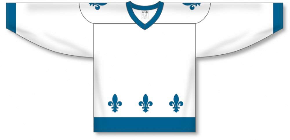 Customization Depot 2011 Quebec White Sublimated Canada / USA Made Hockey Jerseys
