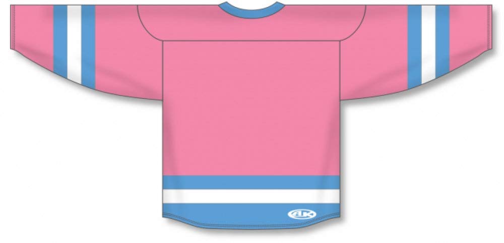 Custom Customization Depot Pink, Sky, White League Canada / USA Made Hockey Jerseys