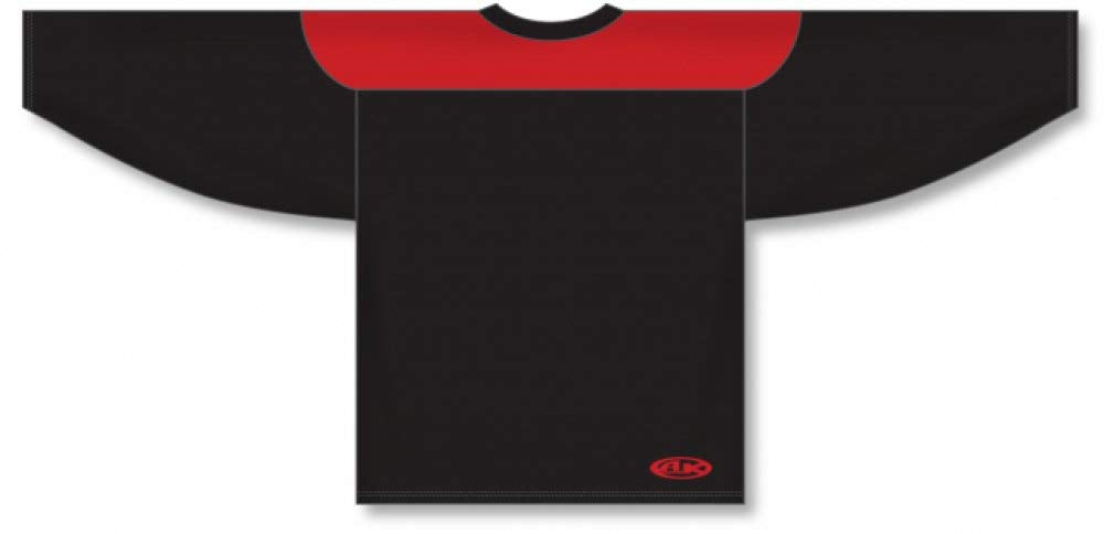 Customization Depot Black, Red League Canada / USA Made Hockey Jerseys