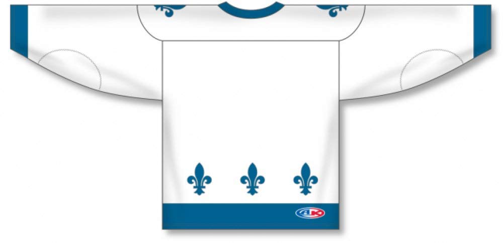 Customization Depot 2011 Quebec White Sublimated Canada / USA Made Hockey Jerseys