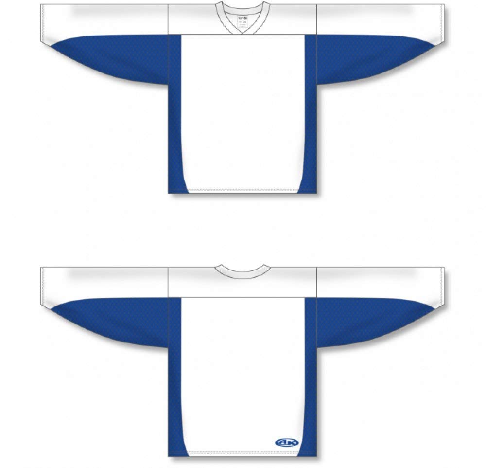Custom Customization Depot White, Royal League Canada / USA Made Hockey Jerseys