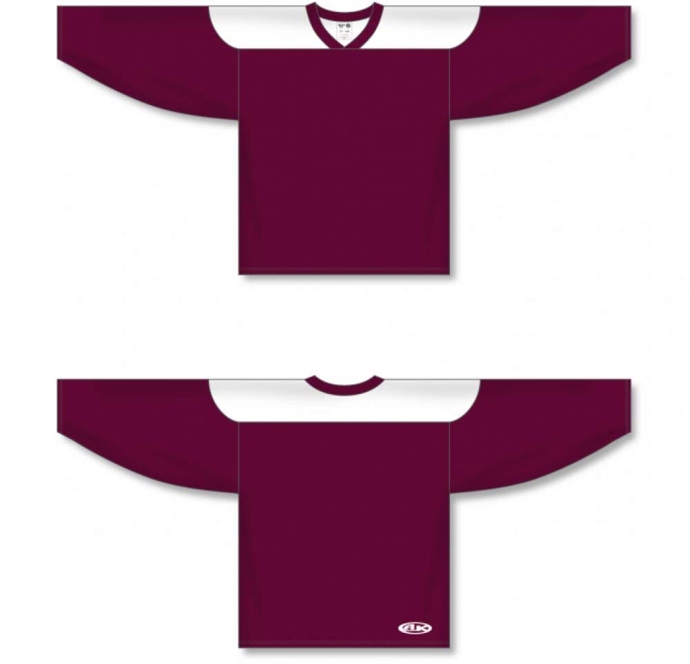 Customization Depot Maroon, White League Canada / USA Made Hockey Jerseys