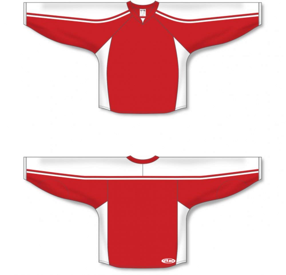 Custom Red, White hockey jerseys no minimum