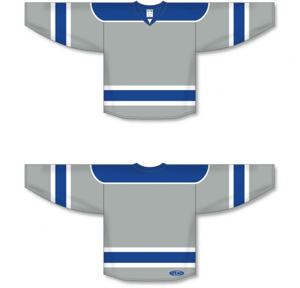 Custom Grey, Royal, White hockey jerseys no minimum