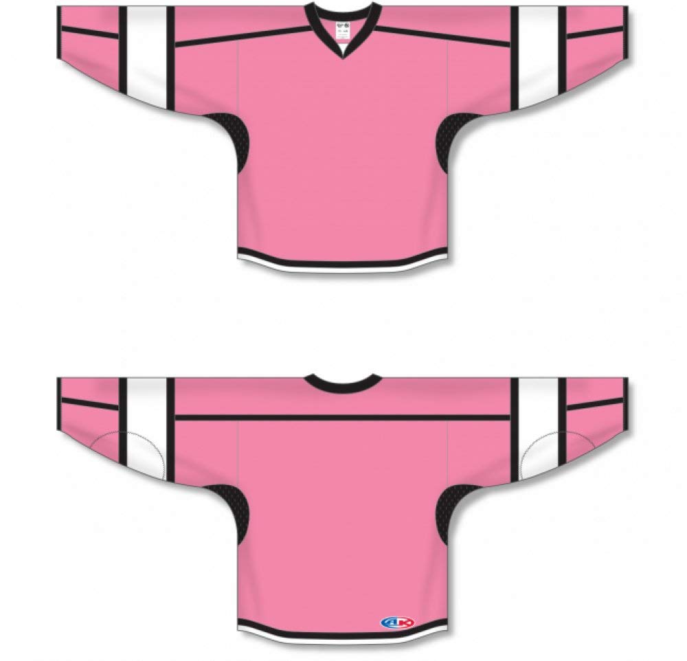 Pink, Black, White  hockey jerseys no minimum