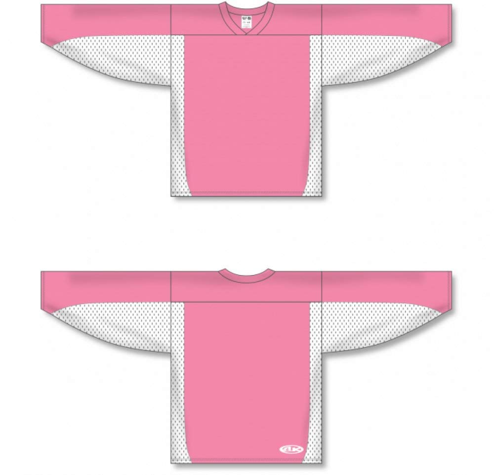 Customization Depot Pink, White League Canada / USA Made Hockey Jerseys