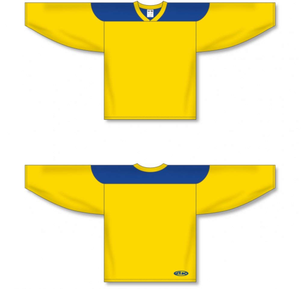Custom Maize, Royal League Canada / USA Made Hockey Jerseys