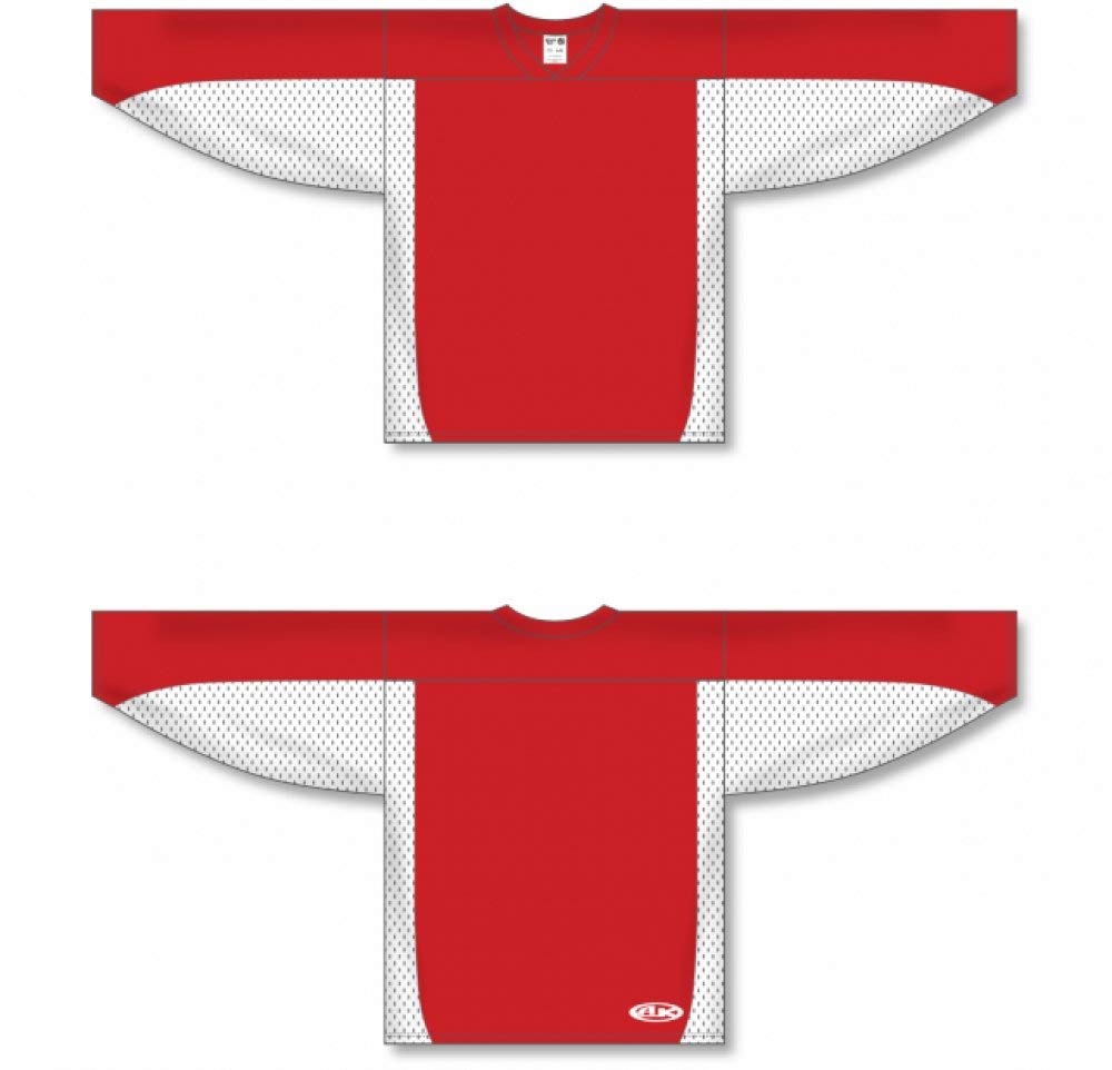 Customization Depot Red, White League Canada / USA Made Hockey Jerseys
