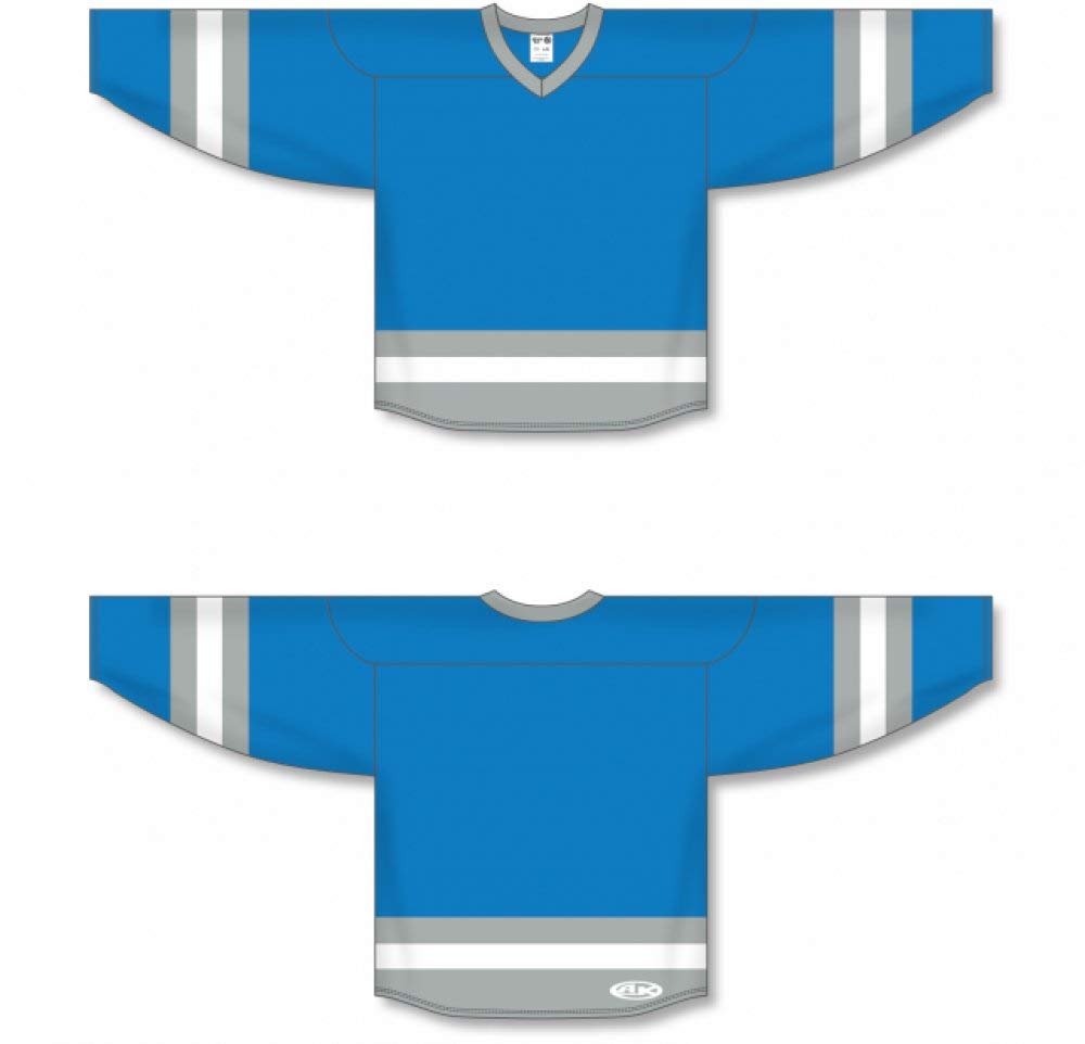 Pro Blue, Grey, White League Canada / USA Made Hockey Jerseys
