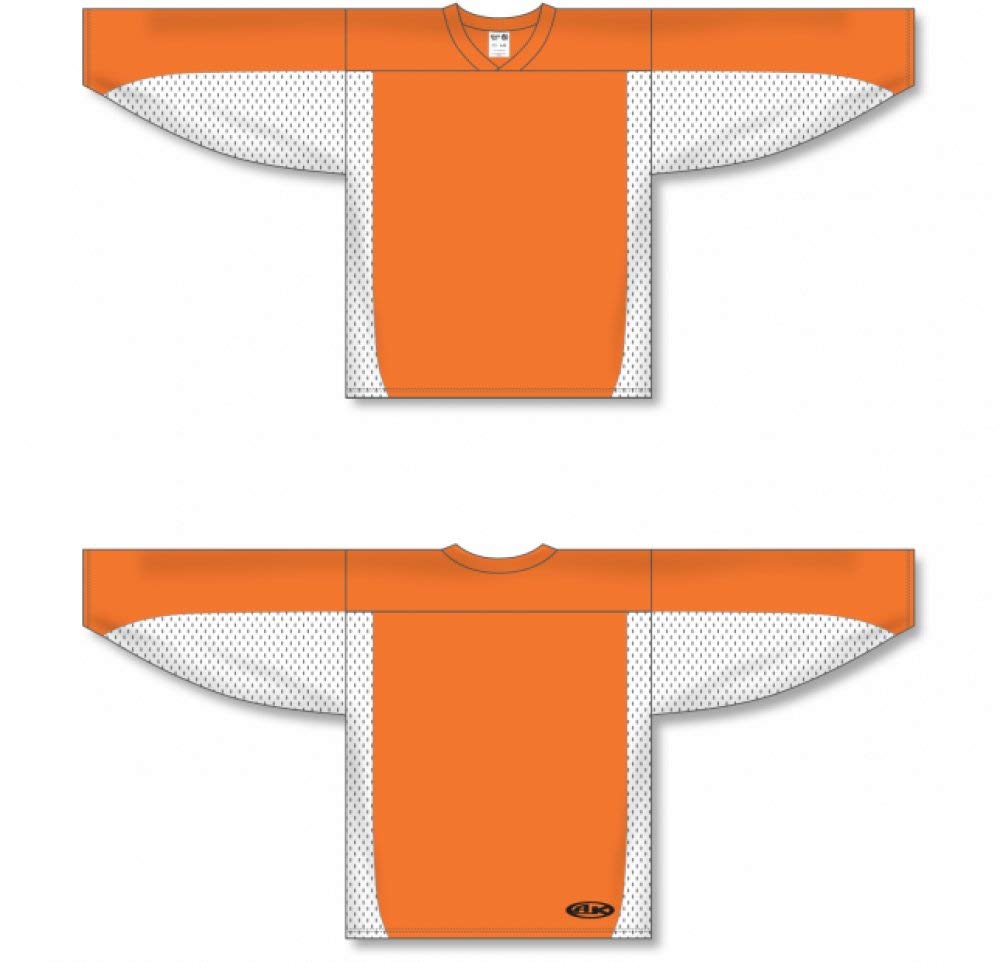 Custom Customization Depot Orange, White League Canada / USA Made Hockey Jerseys