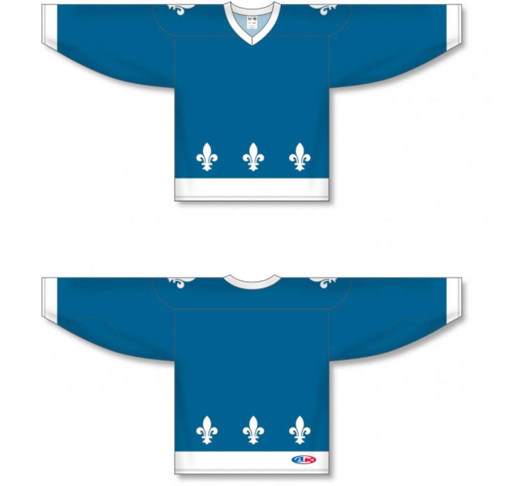 Custom 2011 Quebec Blue Sublimated Pro Canada / USA Made Hockey Jerseys