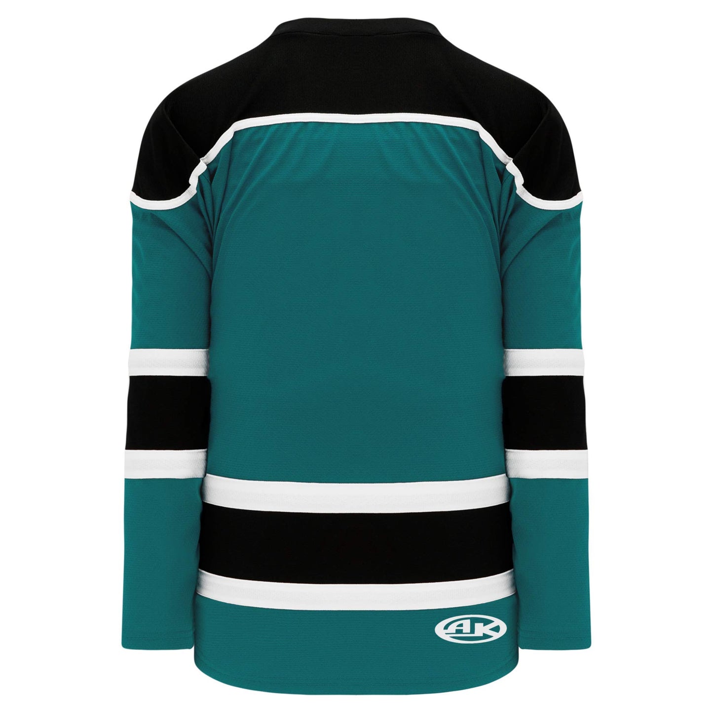 Teal, Black, White  hockey jerseys no minimum