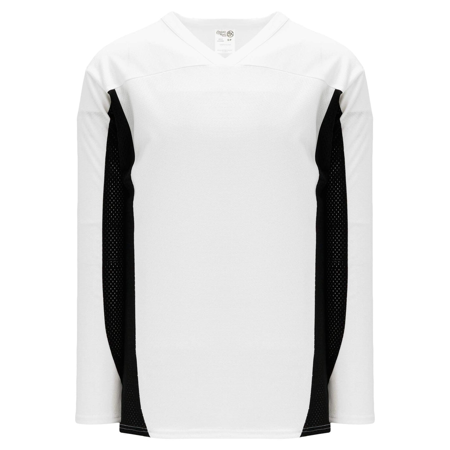 Custom Customization Depot White, Black Durastar Mesh League Canada / USA Made Hockey Jerseys