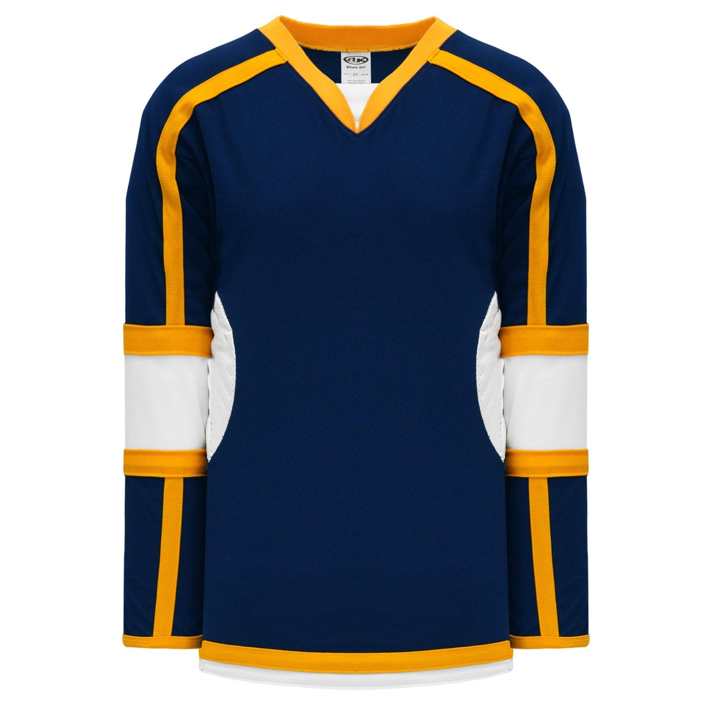 Navy, White, Gold Durastar Mesh  hockey jerseys no minimum