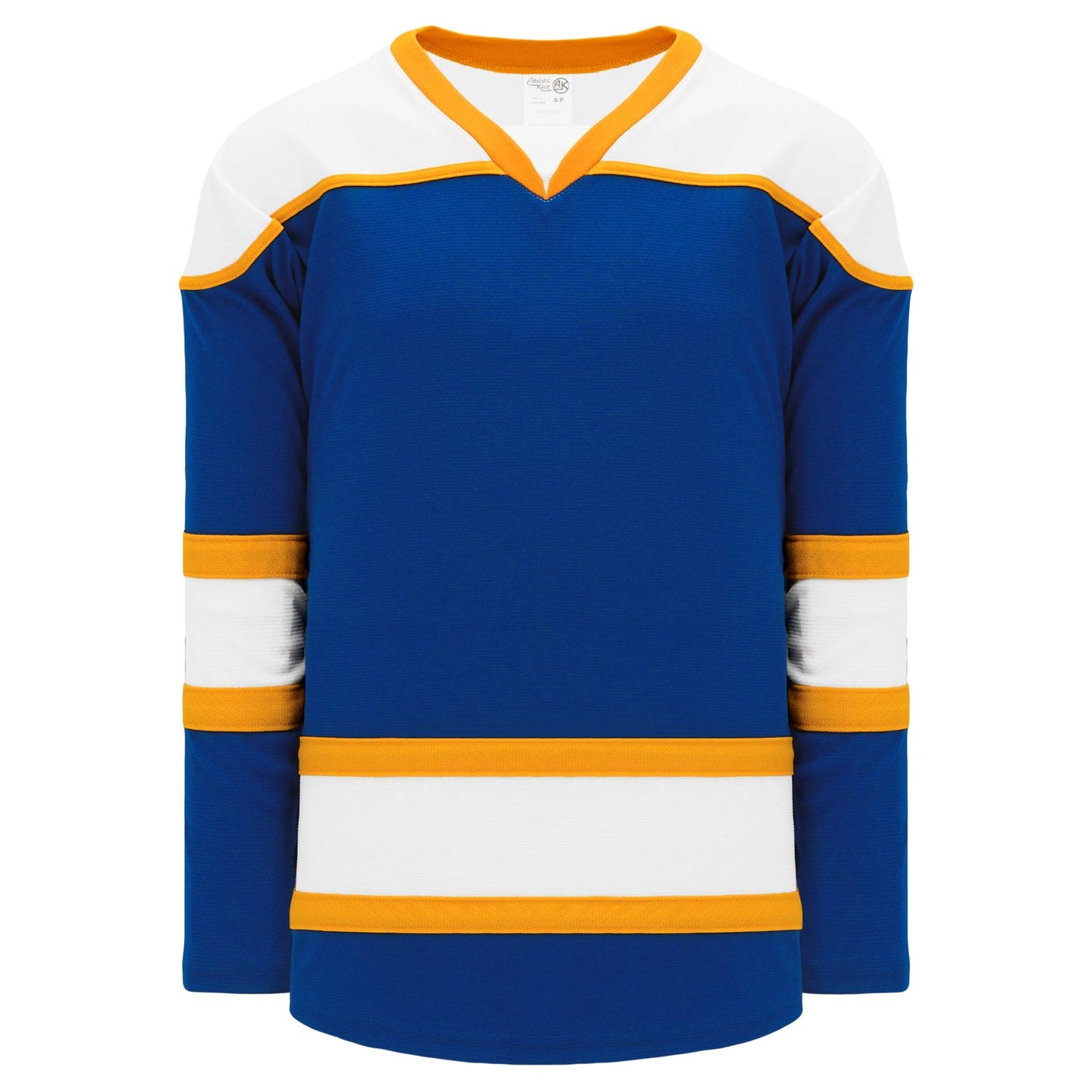 Royal, White, Gold  hockey jerseys no minimum