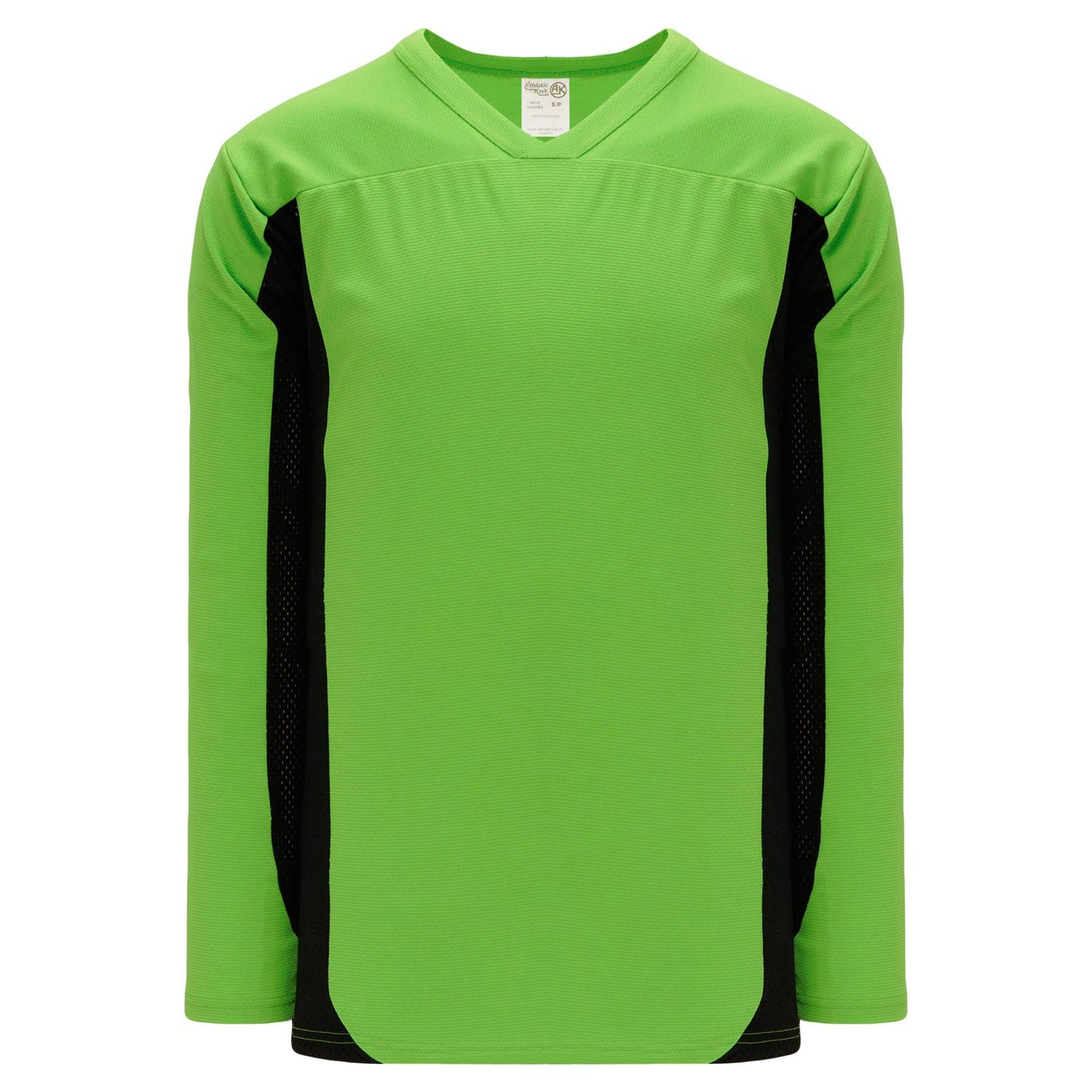 Customization Depot Lime Green, Black League Canada / USA Made Hockey Jersey