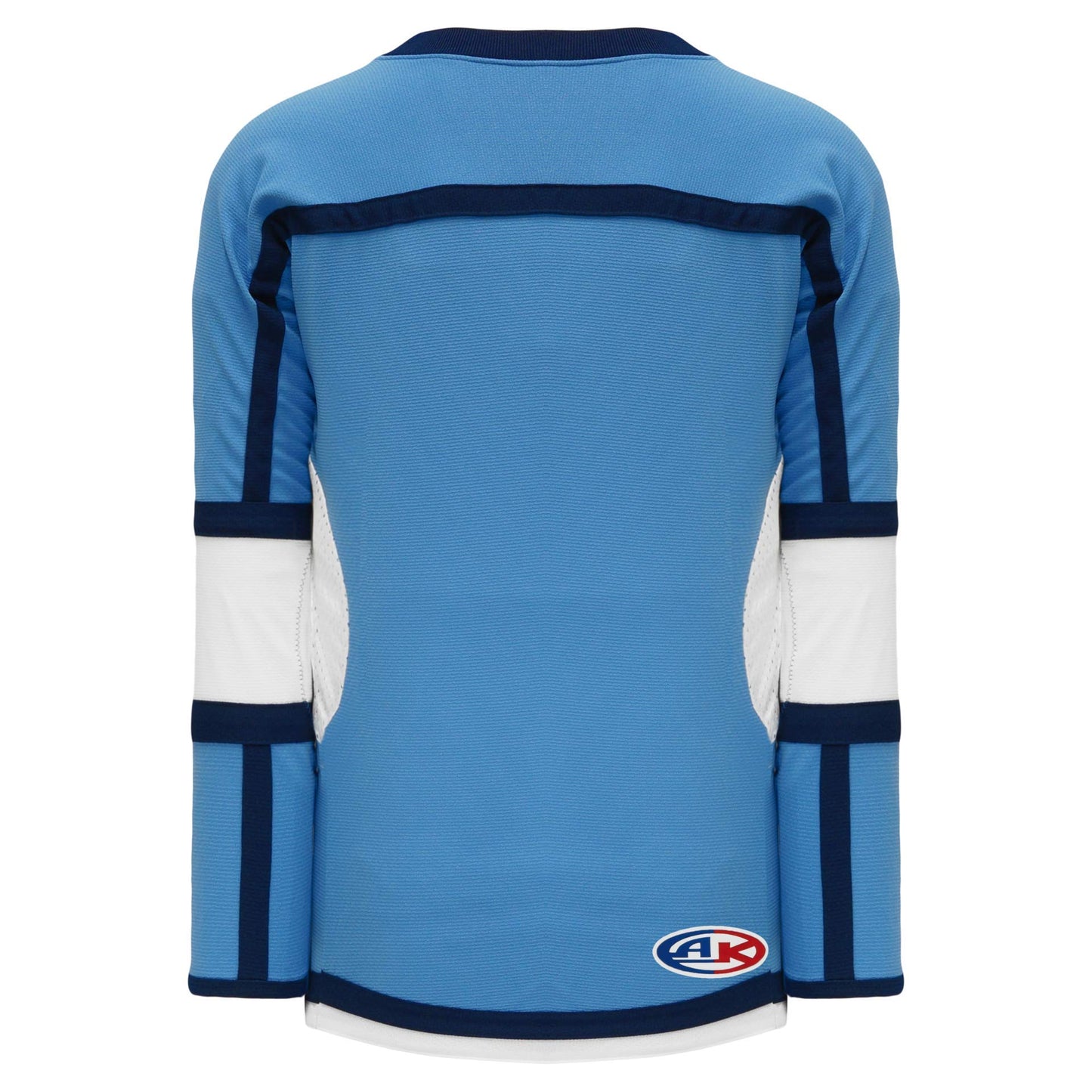 Custom Sky, White, Navy Durastar Mesh hockey jerseys no minimum