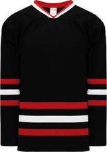 Load image into Gallery viewer, New Chicago 3RD Black Sleeve Stripes Pro Plain Blank Hockey Jerseys