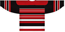 Load image into Gallery viewer, Custom or blank Wholesale Chicago Multi Stripe Sleeve Stripes Pro Plain Blank Hockey Jerseys