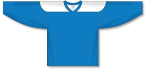 Custom or blank Wholesale Pro Blue, White League Plain Blank Hockey Jerseys