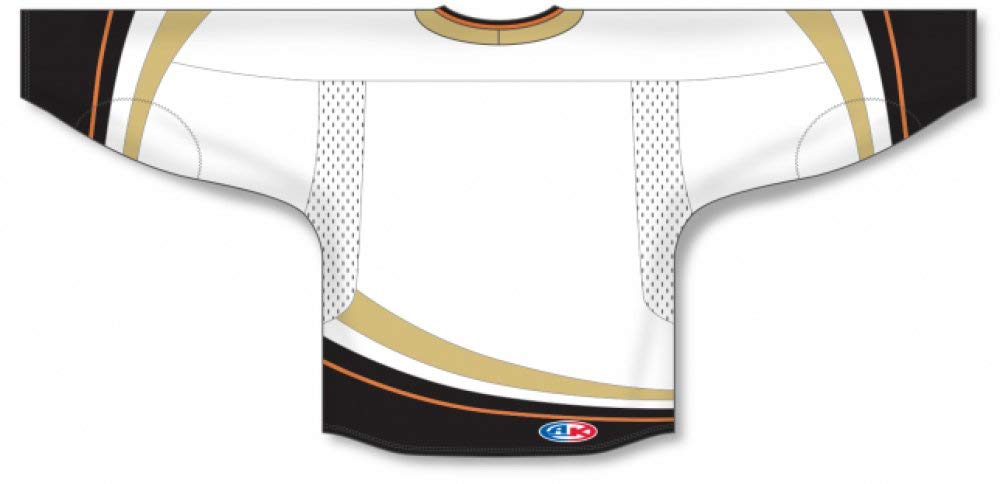 Custom Keyhole Neck with Halo Anaheim Canada / USA Made  Hockey Jersey