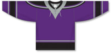 Load image into Gallery viewer, New LA 3RD Purple Lace Neck Pro Plain Blank Hockey Jerseys