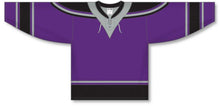 Load image into Gallery viewer, Custom or blank Wholesale New LA 3RD Purple Lace Neck Pro Plain Blank Hockey Jerseys