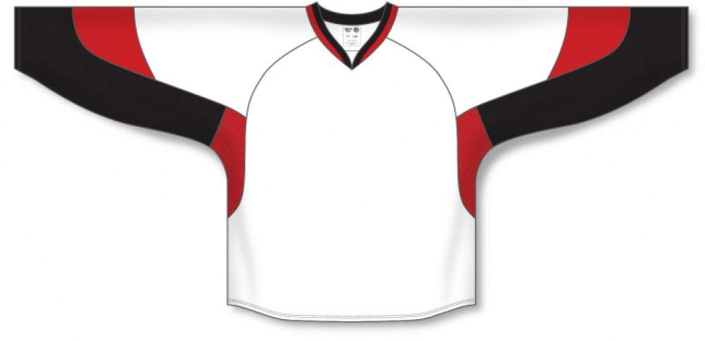 Custom 2010 Ottawa White Gussets Pro Canada / USA Made  Hockey Jerseys