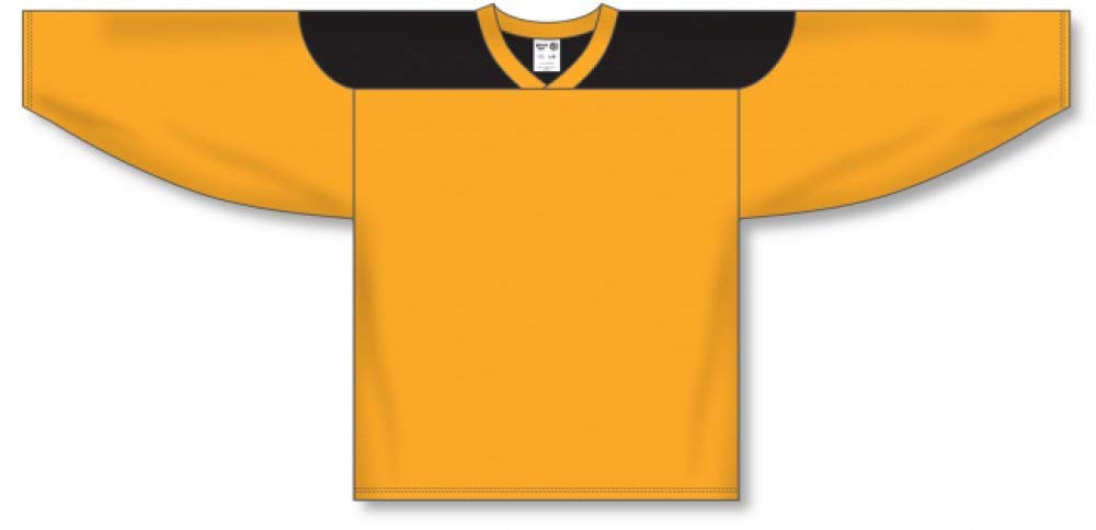 Custom or blank Wholesale Customization Depot Gold, Black League Plain Blank Hockey Jerseys