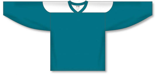 Custom Customization Depot Pacific Teal, White League Canada / USA Made  Hockey Jerseys