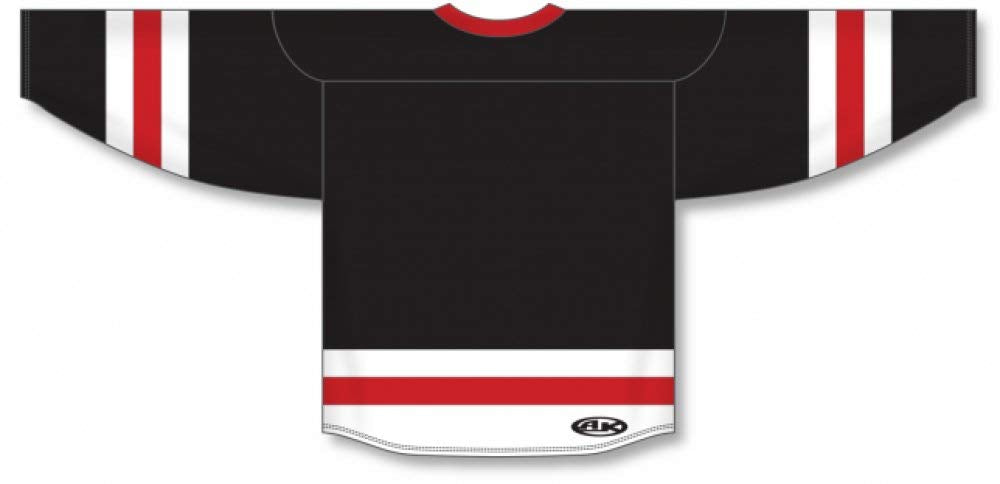 Customization Depot Black, White, Red League Canada / USA Made  Hockey Jerseys