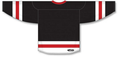 Customization Depot Black, White, Red League Canada / USA Made  Hockey Jerseys