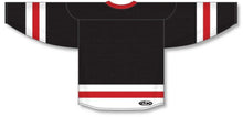Load image into Gallery viewer, Customization Depot Black, White, Red League Plain Blank Hockey Jerseys