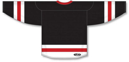 Custom Customization Depot Black, White, Red League Canada / USA Made  Hockey Jerseys
