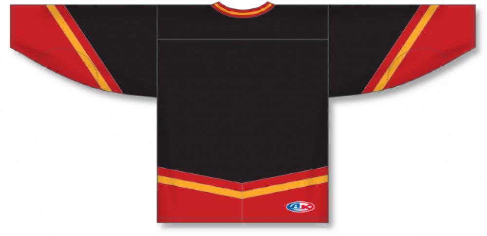 New Calgary 3RD Black Pro Canada / USA Made  Hockey Jerseys