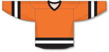 Load image into Gallery viewer, Custom or blank Wholesale Customization Depot Orange, Black, White League Plain Blank Hockey Jerseys