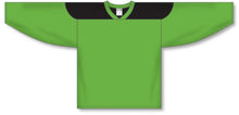 Load image into Gallery viewer, Custom or blank Wholesale Customization Depot Lime Green, Black League Plain Blank Hockey Jerseys