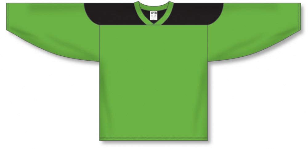 Custom or blank Wholesale Customization Depot Lime Green, Black League Plain Blank Hockey Jerseys