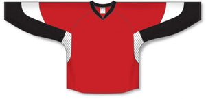 Custom or blank Wholesale 2010 Ottawa RED Gussets Pro Plain Blank Hockey Jerseys