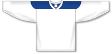 Load image into Gallery viewer, Customization Depot White, Royal League Plain Blank Hockey Jerseys