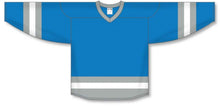 Load image into Gallery viewer, Custom or blank Wholesale Pro Blue, Grey, White League Plain Blank Hockey Jerseys
