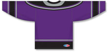 Load image into Gallery viewer, New LA 3RD Purple Lace Neck Pro Plain Blank Hockey Jerseys