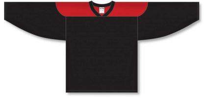 Customization Depot Black, Red League Canada / USA Made  Hockey Jerseys