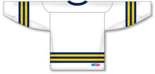 Load image into Gallery viewer, Custom or blank Wholesale 2011 Michigan White Lace Neck Pro Plain Blank Hockey Jerseys