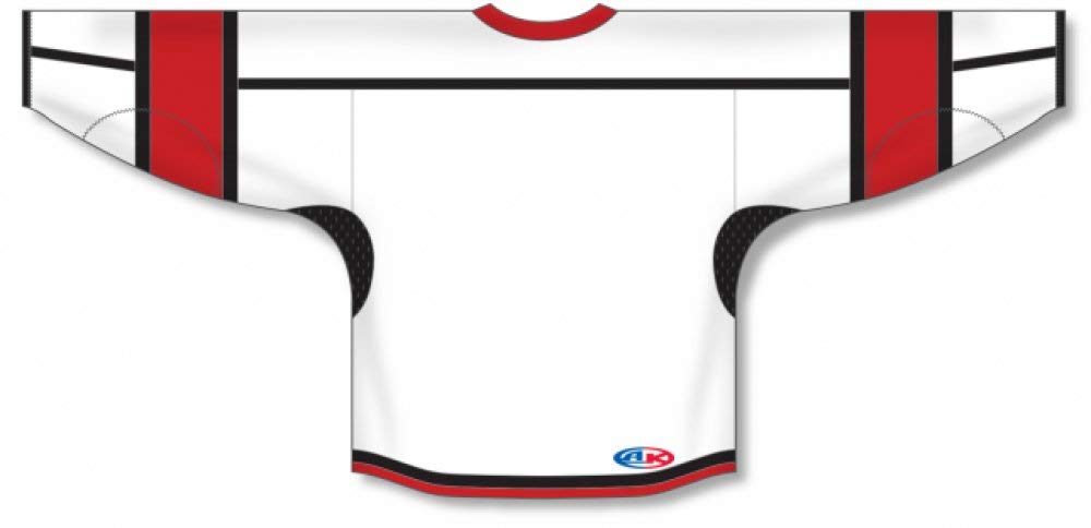 Custom White, Black, Red Durastar Mesh  hockey jerseys no minimum