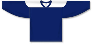 Customization Depot Navy, White League Plain Blank Hockey Jerseys